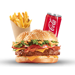 Beef & Bacon Burger Meal 