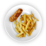 Kid's Jumbo Sausage Supper (1) 